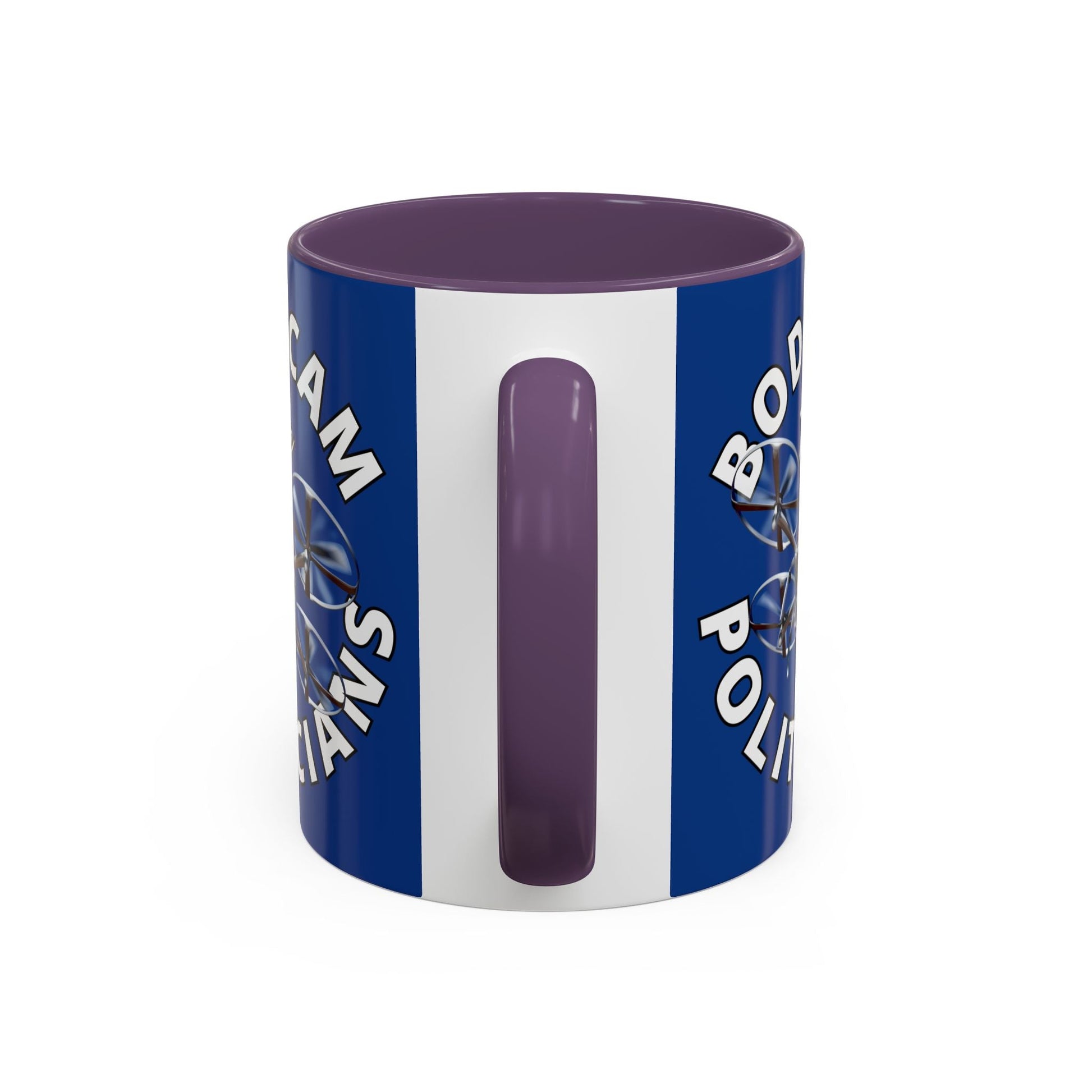 Bodycam the Politicians Drone Blue Accent Mug by cypherpunkgear.com – cypherpunkgear.com | Cypherpunk Merch