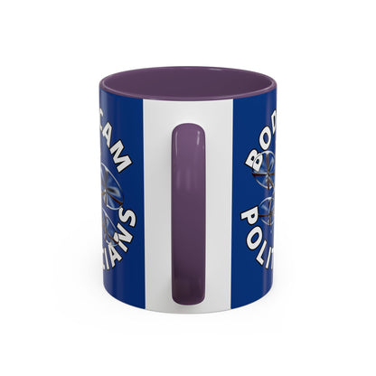 Bodycam the Politicians Drone Blue Accent Mug by cypherpunkgear.com – cypherpunkgear.com | Cypherpunk Merch