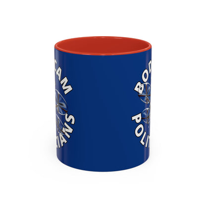 Bodycam the Politicians Drone Blue Accent Mug by cypherpunkgear.com – cypherpunkgear.com | Cypherpunk Merch