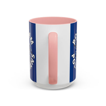 Bodycam the Politicians Drone Blue Accent Mug by cypherpunkgear.com – cypherpunkgear.com | Cypherpunk Merch