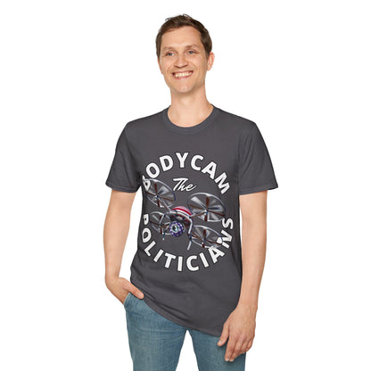 Bodycam the Politicians Drone DKcolors Unisex T-Shirt by cypherpunkgear.com – cypherpunkgear.com | Cypherpunk Merch