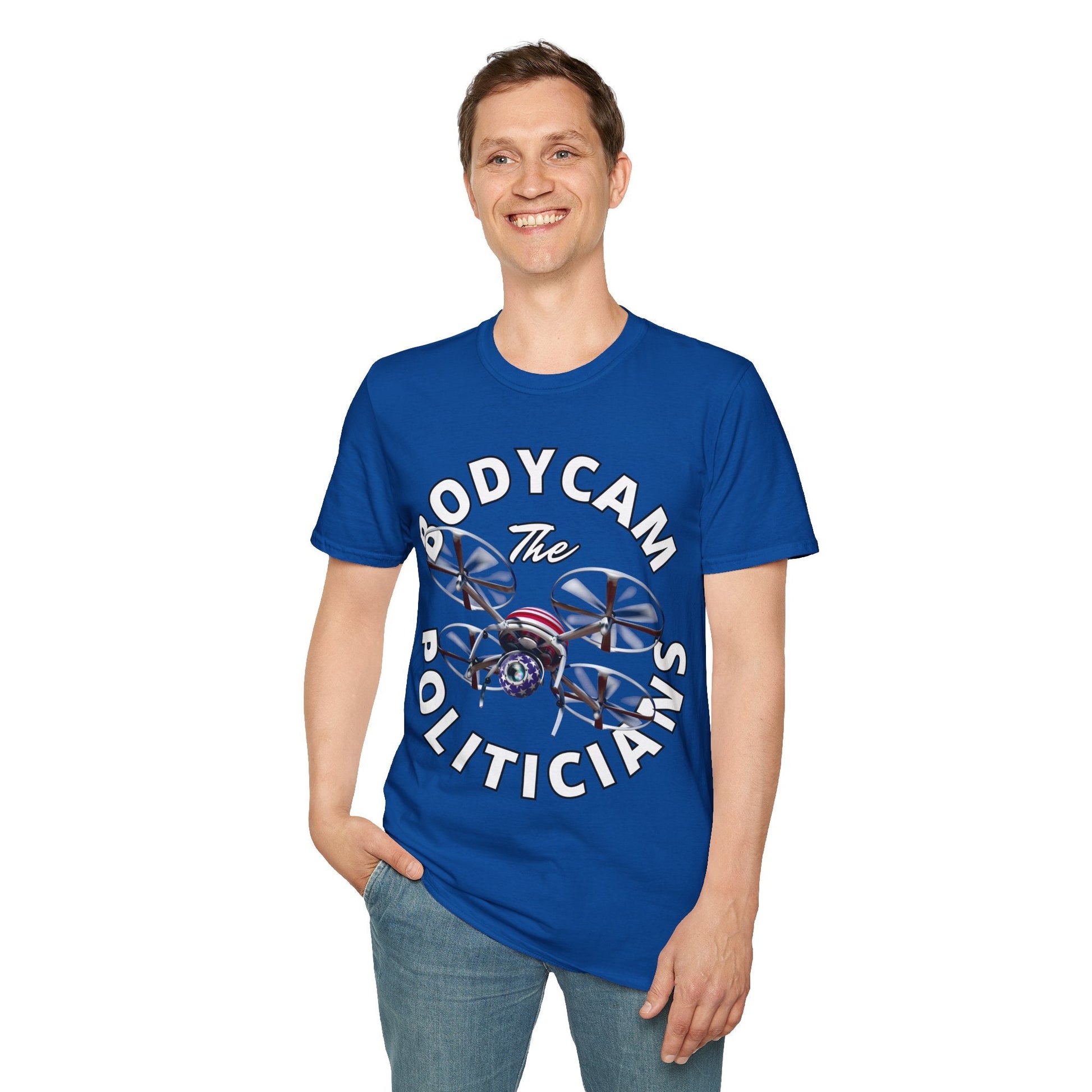 Bodycam the Politicians Drone DKcolors Unisex T-Shirt by cypherpunkgear.com – cypherpunkgear.com | Cypherpunk Merch