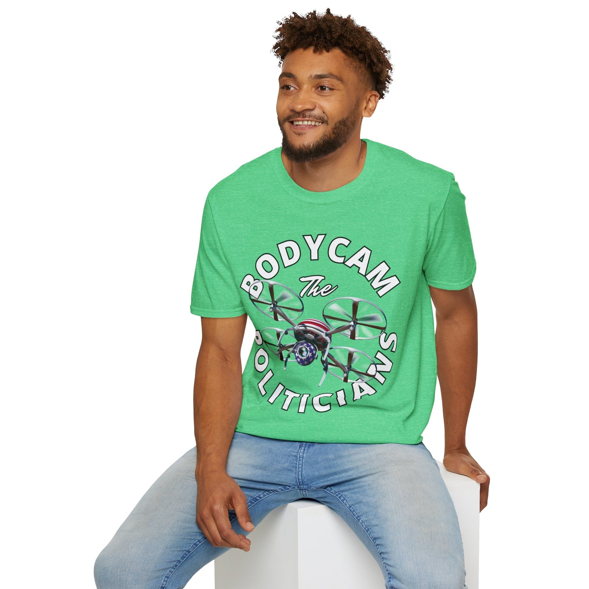 Bodycam the Politicians Drone DKcolors Unisex T-Shirt by cypherpunkgear.com – cypherpunkgear.com | Cypherpunk Merch