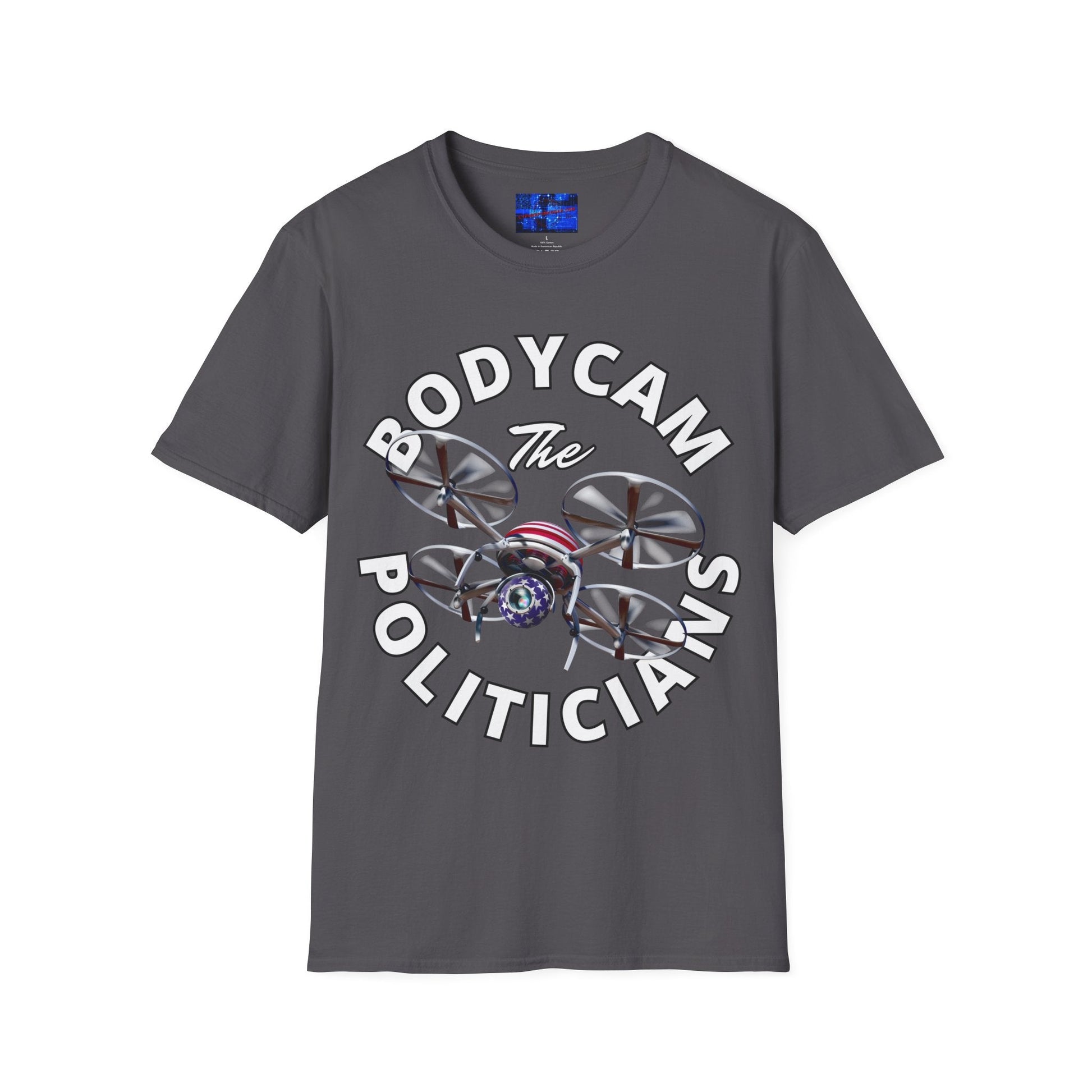 Bodycam the Politicians Drone DKcolors Unisex T-Shirt by cypherpunkgear.com – cypherpunkgear.com | Cypherpunk Merch