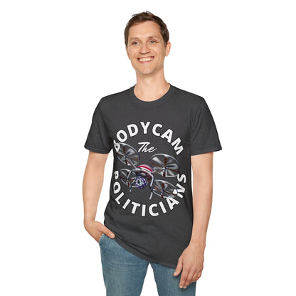 Bodycam the Politicians Drone DKcolors Unisex T-Shirt by cypherpunkgear.com – cypherpunkgear.com | Cypherpunk Merch