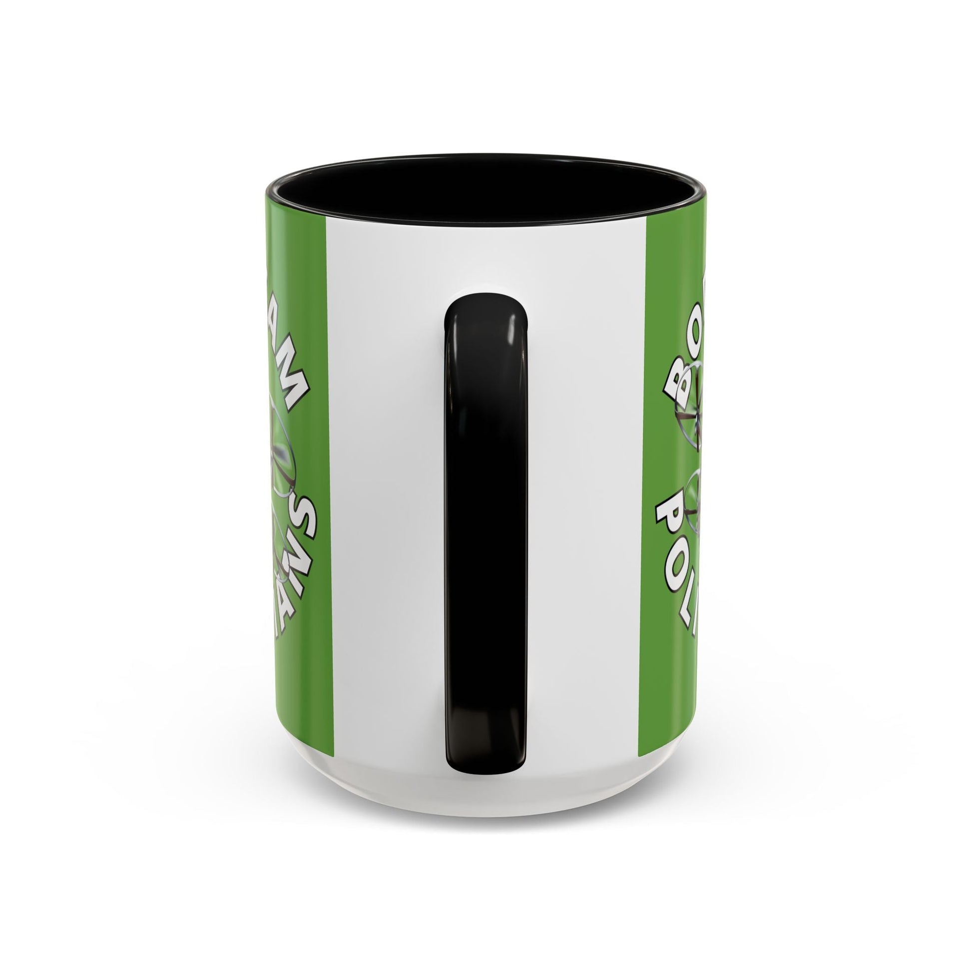 Bodycam the Politicians Drone Green Accent Mug by cypherpunkgear.com – cypherpunkgear.com | Cypherpunk Merch