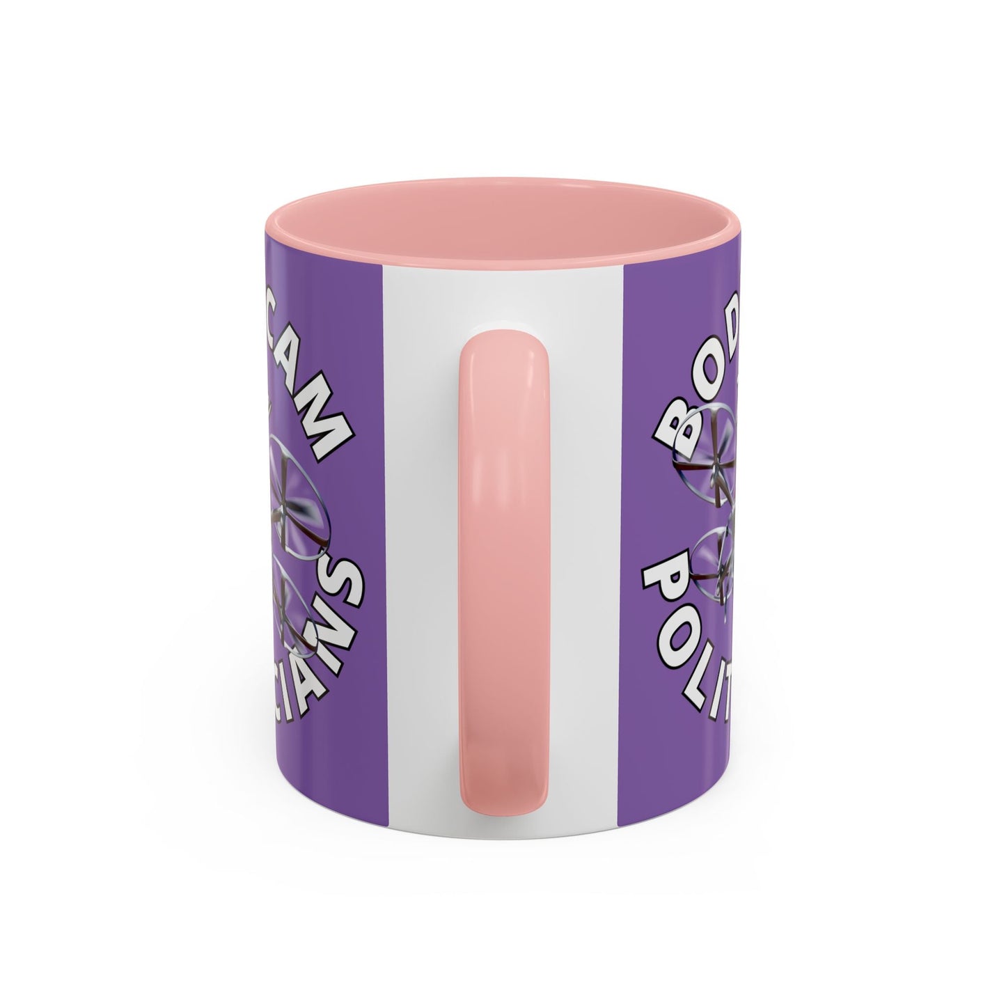 Bodycam the Politicians Drone Light Purple Accent Mug by cypherpunkgear.com – cypherpunkgear.com | Cypherpunk Merch