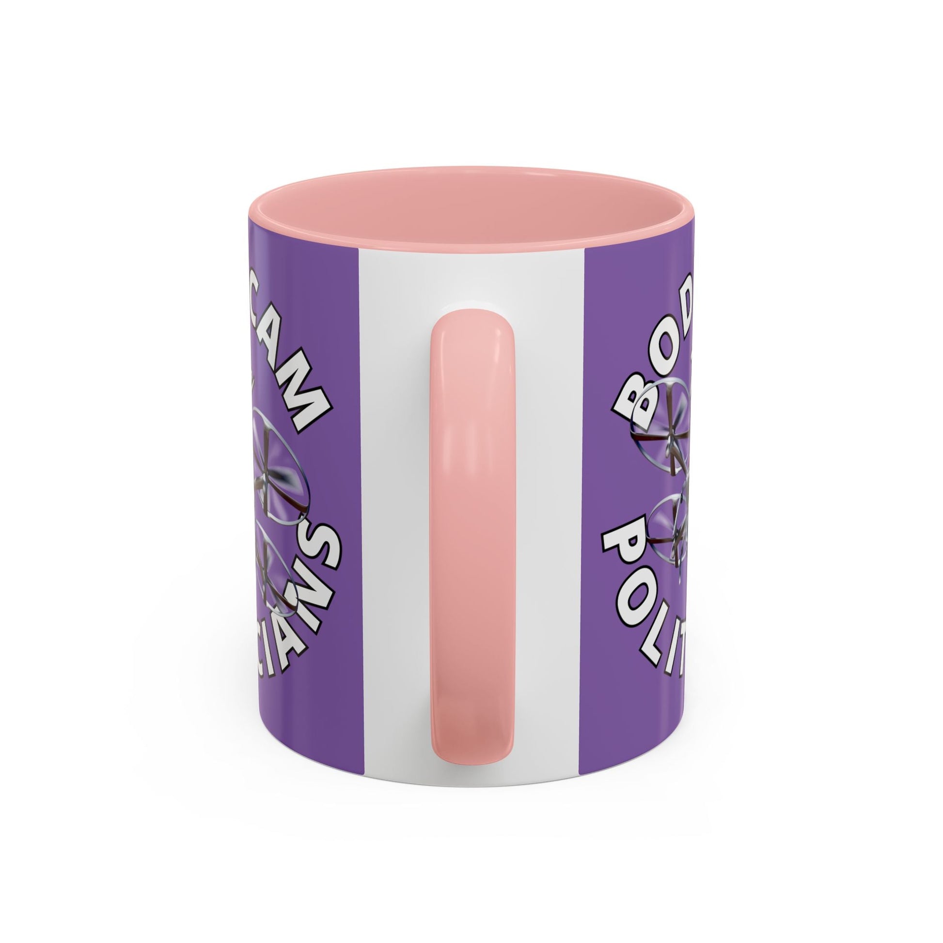 Bodycam the Politicians Drone Light Purple Accent Mug by cypherpunkgear.com – cypherpunkgear.com | Cypherpunk Merch