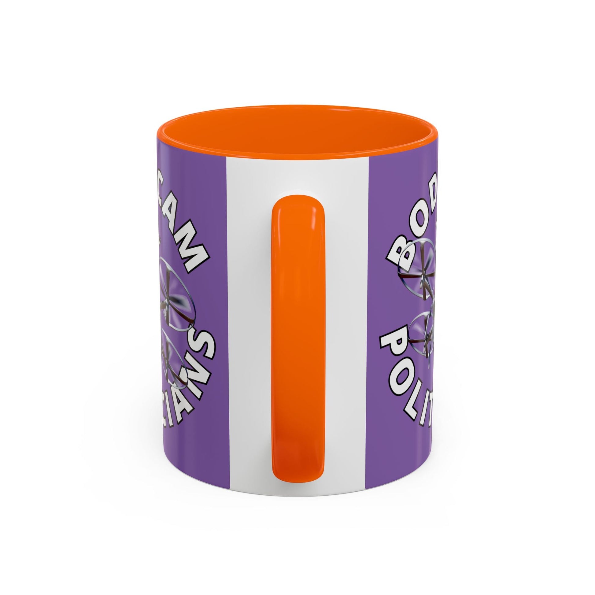Bodycam the Politicians Drone Light Purple Accent Mug by cypherpunkgear.com – cypherpunkgear.com | Cypherpunk Merch