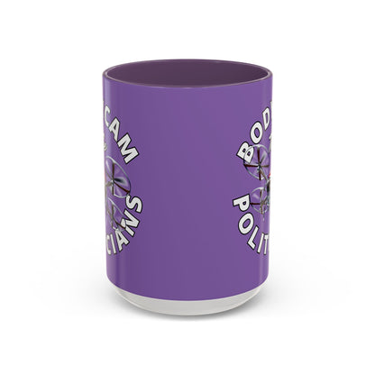 Bodycam the Politicians Drone Light Purple Accent Mug by cypherpunkgear.com – cypherpunkgear.com | Cypherpunk Merch