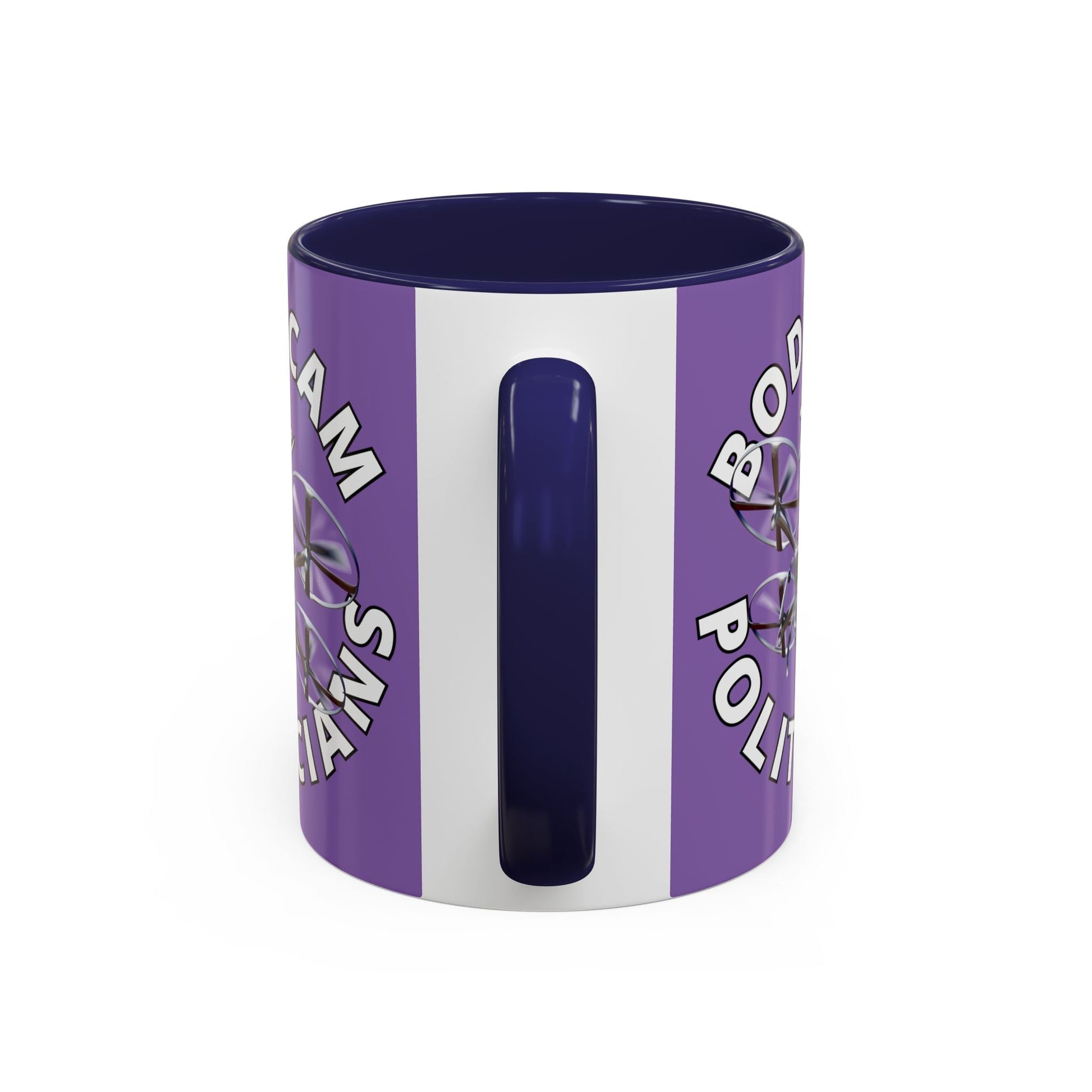 Bodycam the Politicians Drone Light Purple Accent Mug by cypherpunkgear.com – cypherpunkgear.com | Cypherpunk Merch