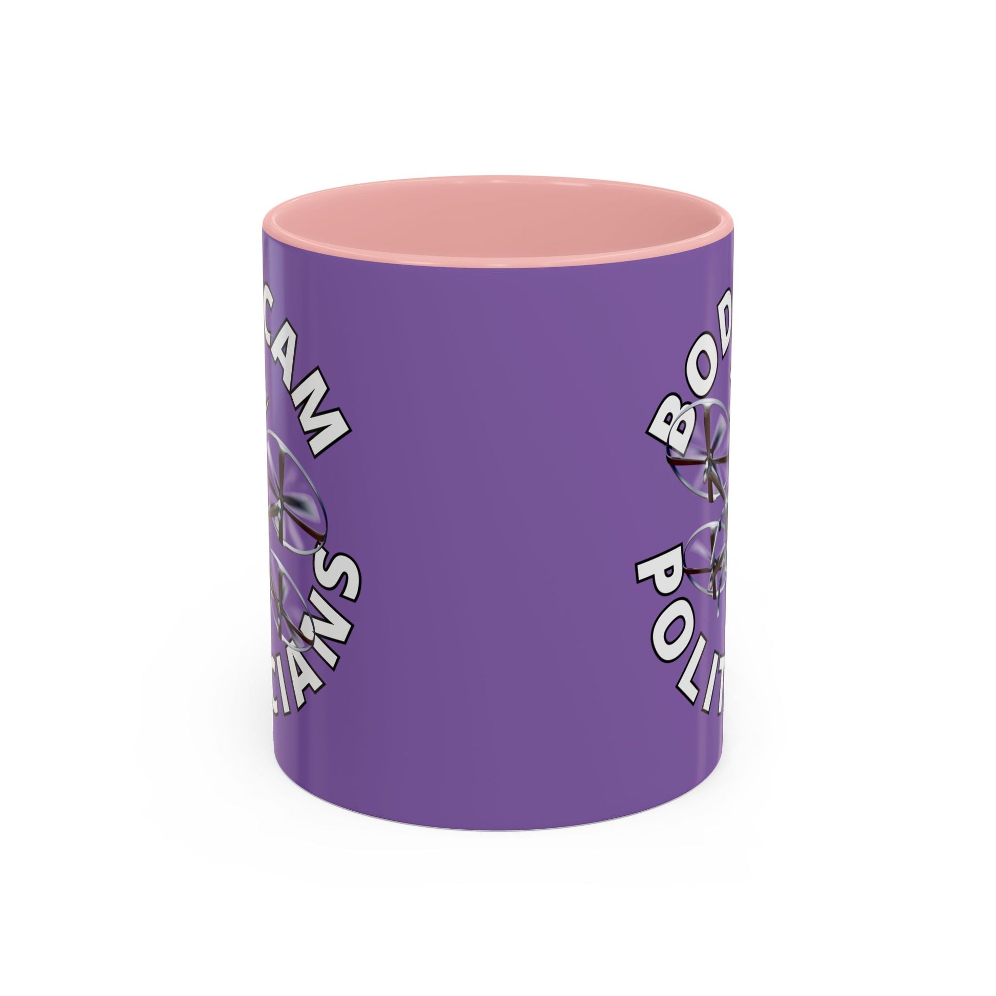Bodycam the Politicians Drone Light Purple Accent Mug by cypherpunkgear.com – cypherpunkgear.com | Cypherpunk Merch