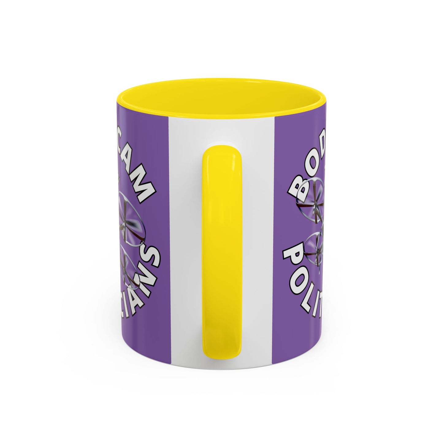 Bodycam the Politicians Drone Light Purple Accent Mug by cypherpunkgear.com – cypherpunkgear.com | Cypherpunk Merch