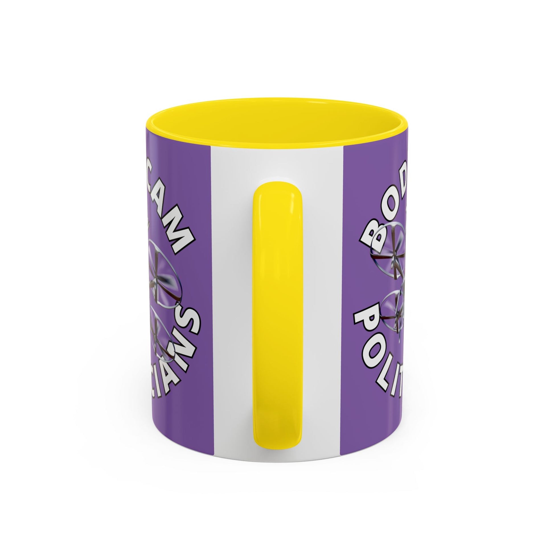 Bodycam the Politicians Drone Light Purple Accent Mug by cypherpunkgear.com – cypherpunkgear.com | Cypherpunk Merch