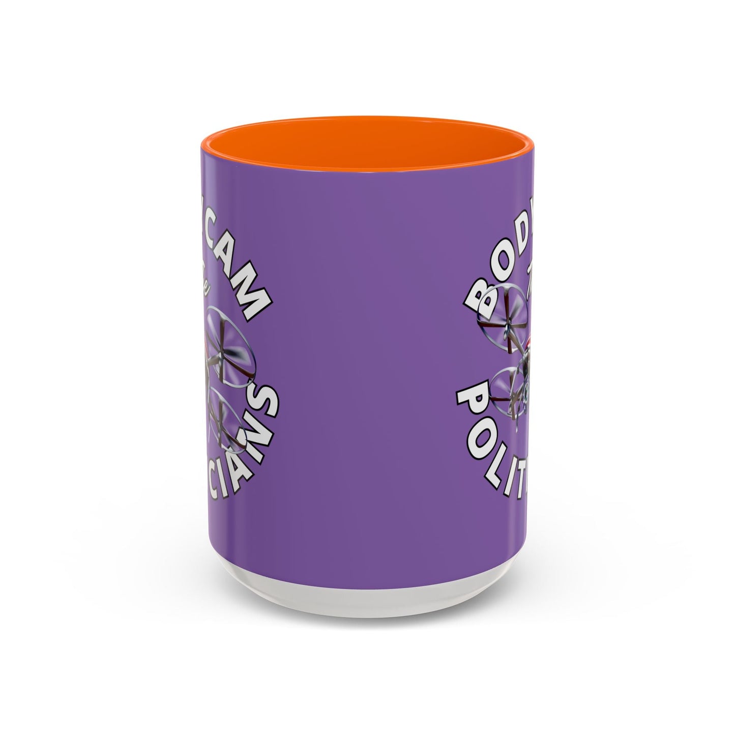 Bodycam the Politicians Drone Light Purple Accent Mug by cypherpunkgear.com – cypherpunkgear.com | Cypherpunk Merch