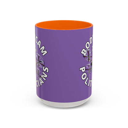 Bodycam the Politicians Drone Light Purple Accent Mug by cypherpunkgear.com – cypherpunkgear.com | Cypherpunk Merch