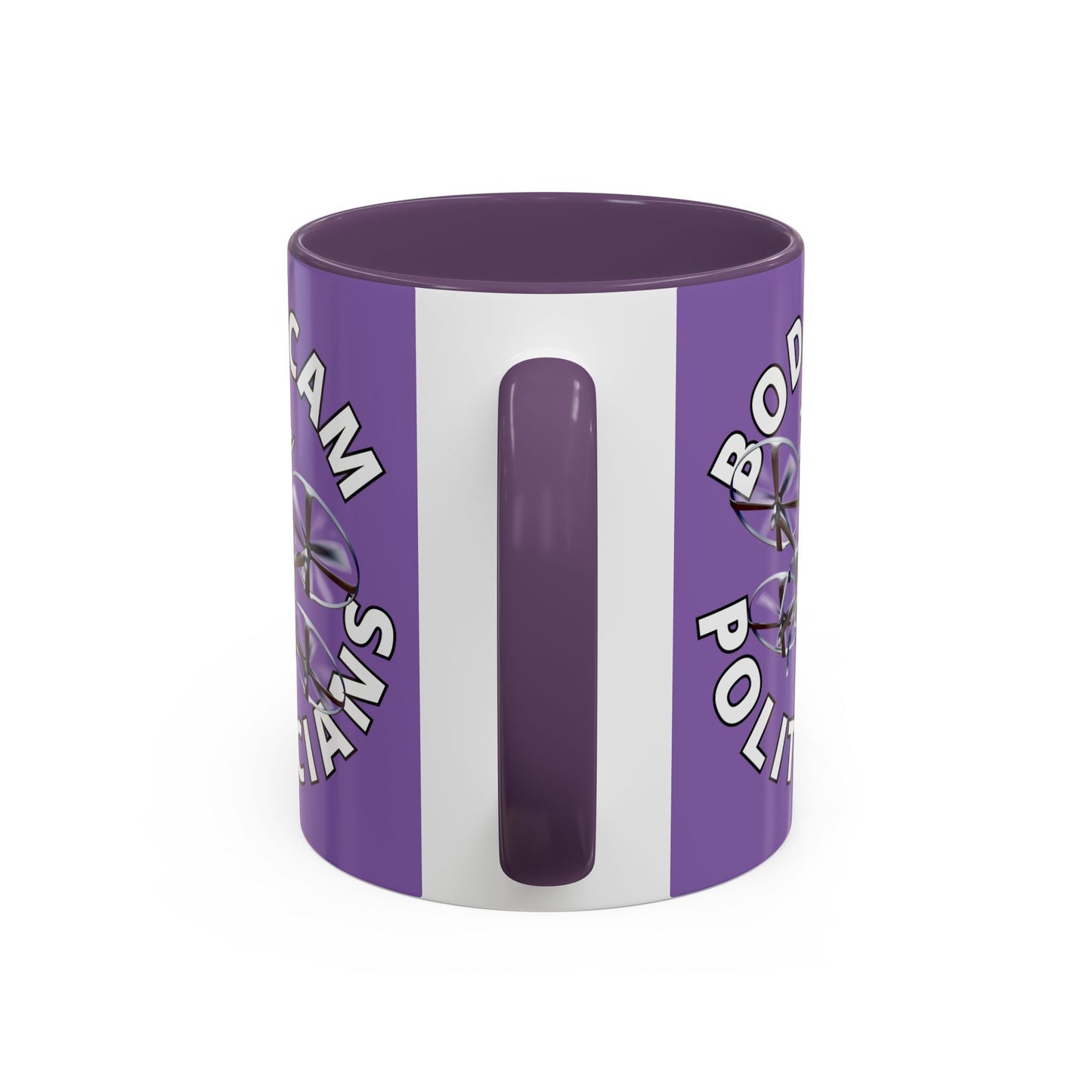 Bodycam the Politicians Drone Light Purple Accent Mug by cypherpunkgear.com – cypherpunkgear.com | Cypherpunk Merch