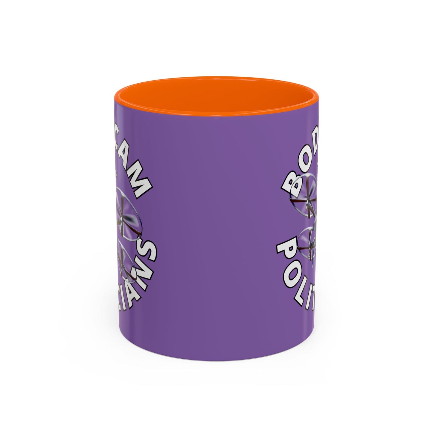 Bodycam the Politicians Drone Light Purple Accent Mug by cypherpunkgear.com – cypherpunkgear.com | Cypherpunk Merch