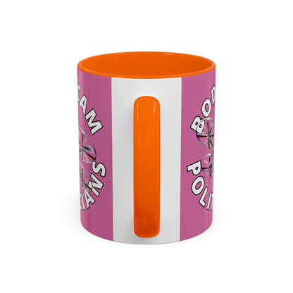 Bodycam the Politicians Drone Pink Accent Mug by cypherpunkgear.com – cypherpunkgear.com | Cypherpunk Merch