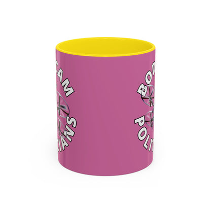 Bodycam the Politicians Drone Pink Accent Mug by cypherpunkgear.com – cypherpunkgear.com | Cypherpunk Merch
