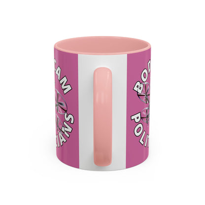 Bodycam the Politicians Drone Pink Accent Mug by cypherpunkgear.com – cypherpunkgear.com | Cypherpunk Merch