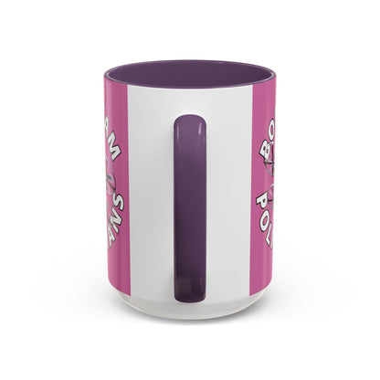 Bodycam the Politicians Drone Pink Accent Mug by cypherpunkgear.com – cypherpunkgear.com | Cypherpunk Merch