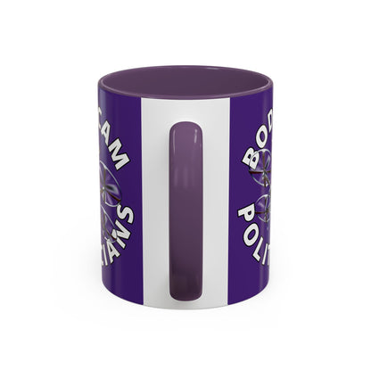 Bodycam the Politicians Drone Purple Accent Mug by cypherpunkgear.com – cypherpunkgear.com | Cypherpunk Merch