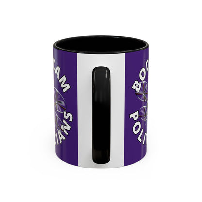 Bodycam the Politicians Drone Purple Accent Mug by cypherpunkgear.com – cypherpunkgear.com | Cypherpunk Merch