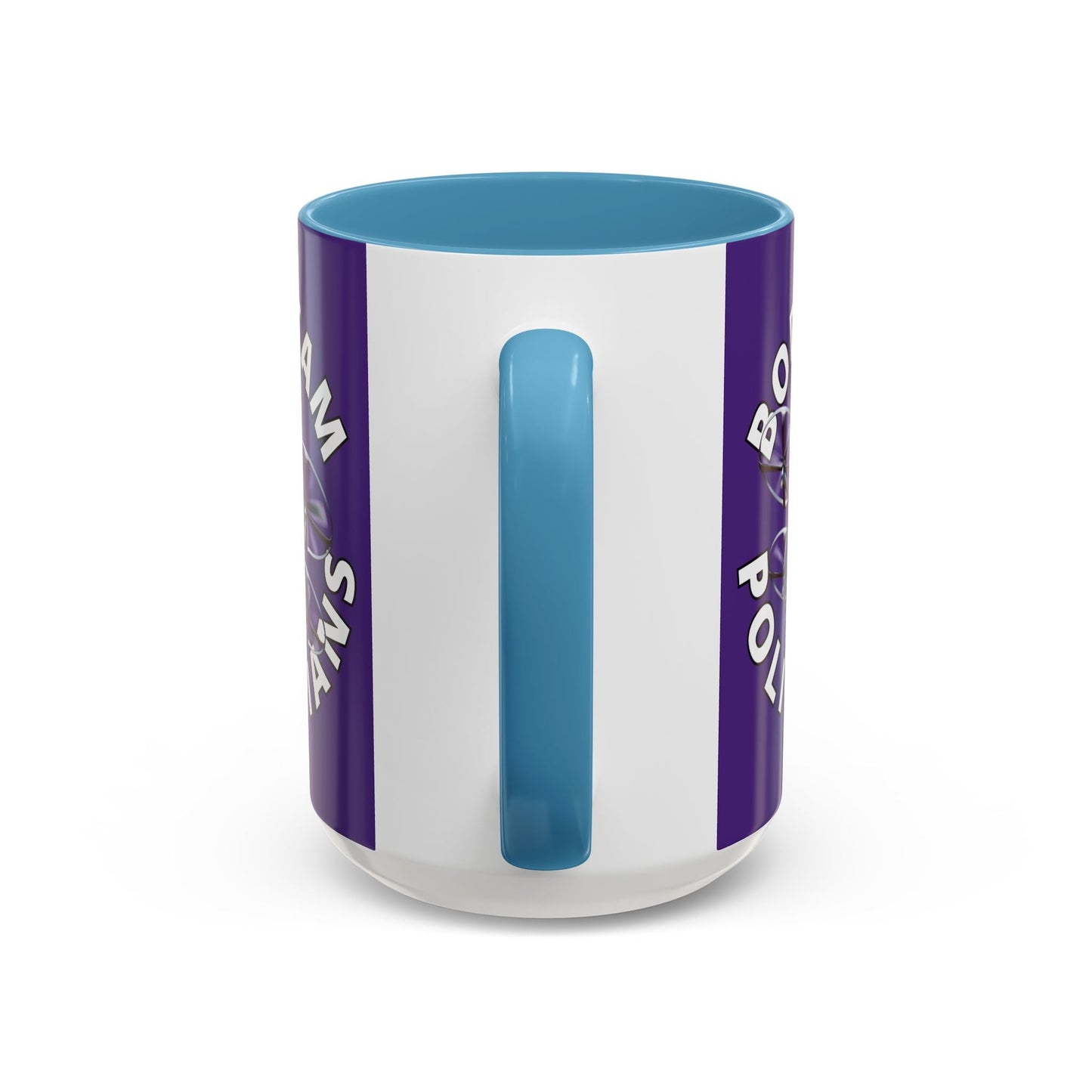 Bodycam the Politicians Drone Purple Accent Mug by cypherpunkgear.com – cypherpunkgear.com | Cypherpunk Merch