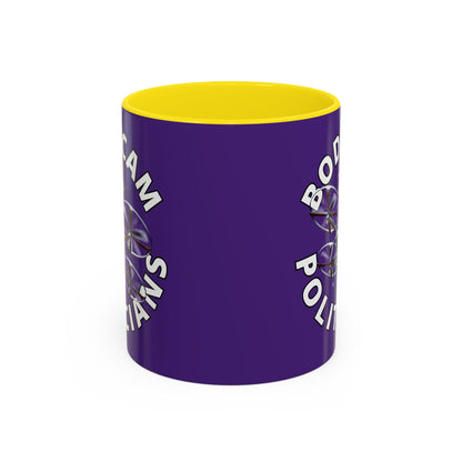 Bodycam the Politicians Drone Purple Accent Mug by cypherpunkgear.com – cypherpunkgear.com | Cypherpunk Merch