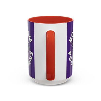 Bodycam the Politicians Drone Purple Accent Mug by cypherpunkgear.com – cypherpunkgear.com | Cypherpunk Merch