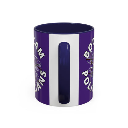 Bodycam the Politicians Drone Purple Accent Mug by cypherpunkgear.com – cypherpunkgear.com | Cypherpunk Merch