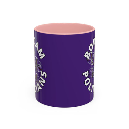 Bodycam the Politicians Drone Purple Accent Mug by cypherpunkgear.com – cypherpunkgear.com | Cypherpunk Merch