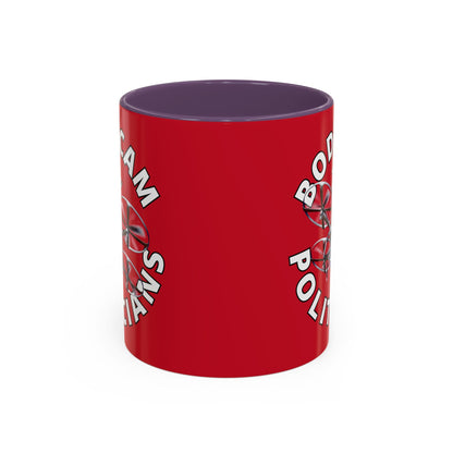 Bodycam the Politicians Drone Red Accent Mug by cypherpunkgear.com – cypherpunkgear.com | Cypherpunk Merch