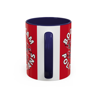 Bodycam the Politicians Drone Red Accent Mug by cypherpunkgear.com – cypherpunkgear.com | Cypherpunk Merch