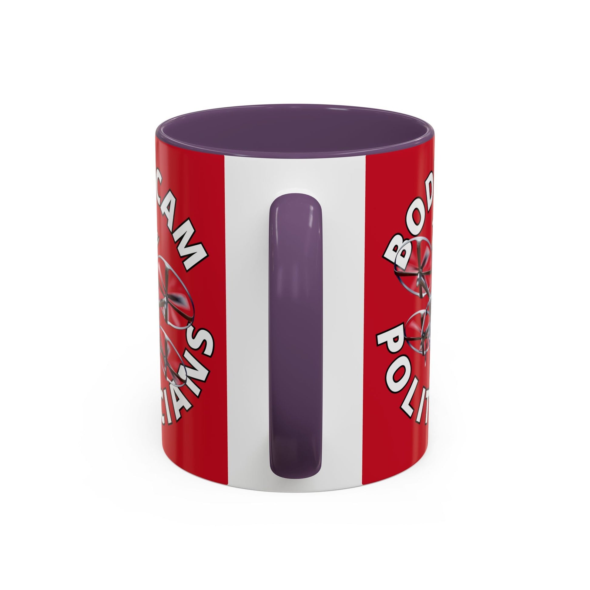 Bodycam the Politicians Drone Red Accent Mug by cypherpunkgear.com – cypherpunkgear.com | Cypherpunk Merch