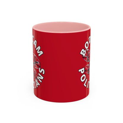Bodycam the Politicians Drone Red Accent Mug by cypherpunkgear.com – cypherpunkgear.com | Cypherpunk Merch