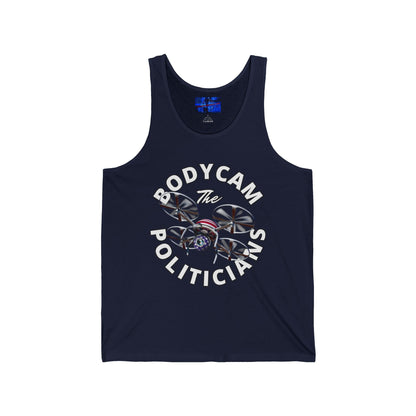 Bodycam the Politicians Drone Unisex Jersey Tank Top by cypherpunkgear.com – cypherpunkgear.com | Cypherpunk Merch
