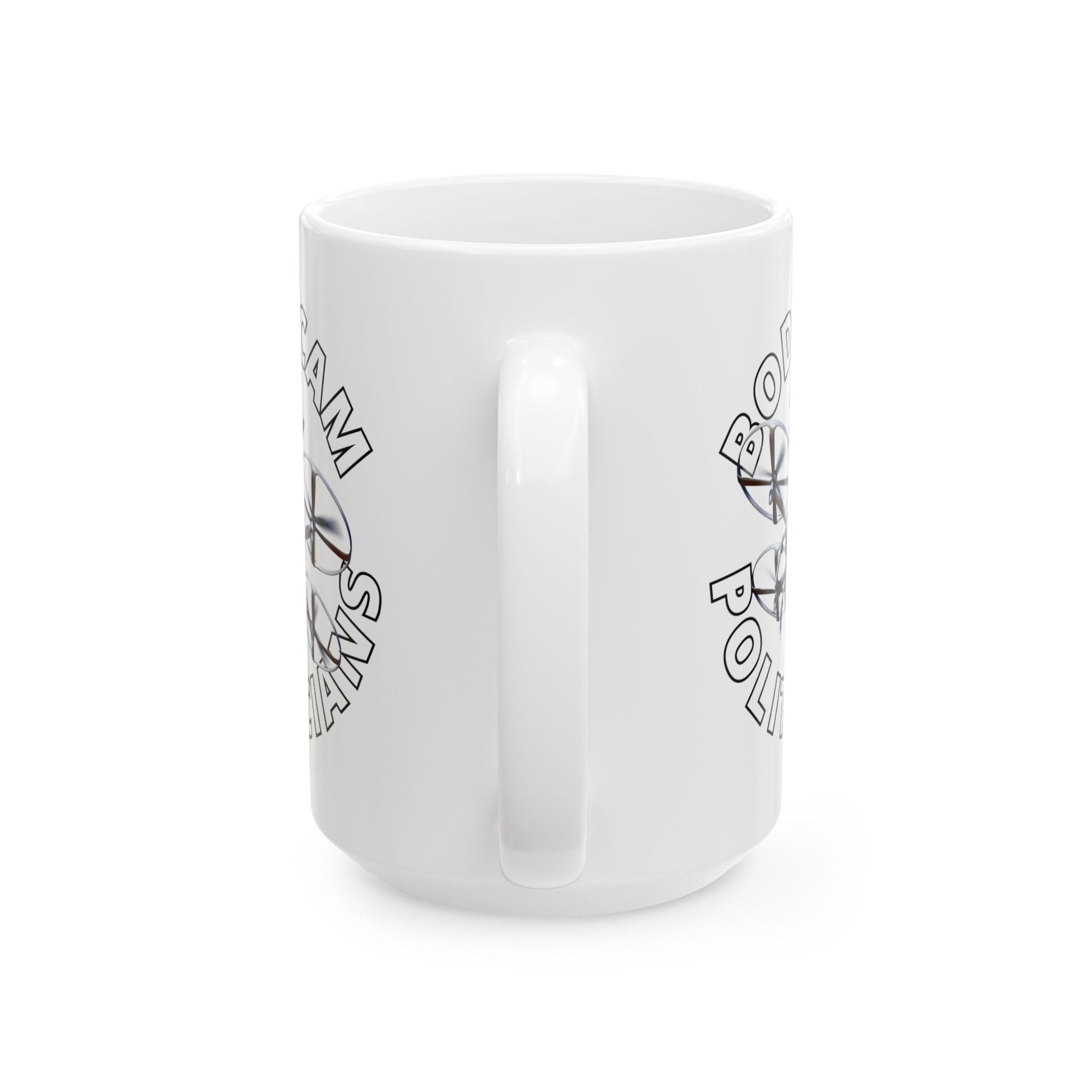 Bodycam the Politicians Drone White Mug by cypherpunkgear.com – cypherpunkgear.com | Cypherpunk Merch