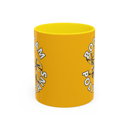 Bodycam the Politicians Drone Yellow Accent Mug by cypherpunkgear.com – cypherpunkgear.com | Cypherpunk Merch