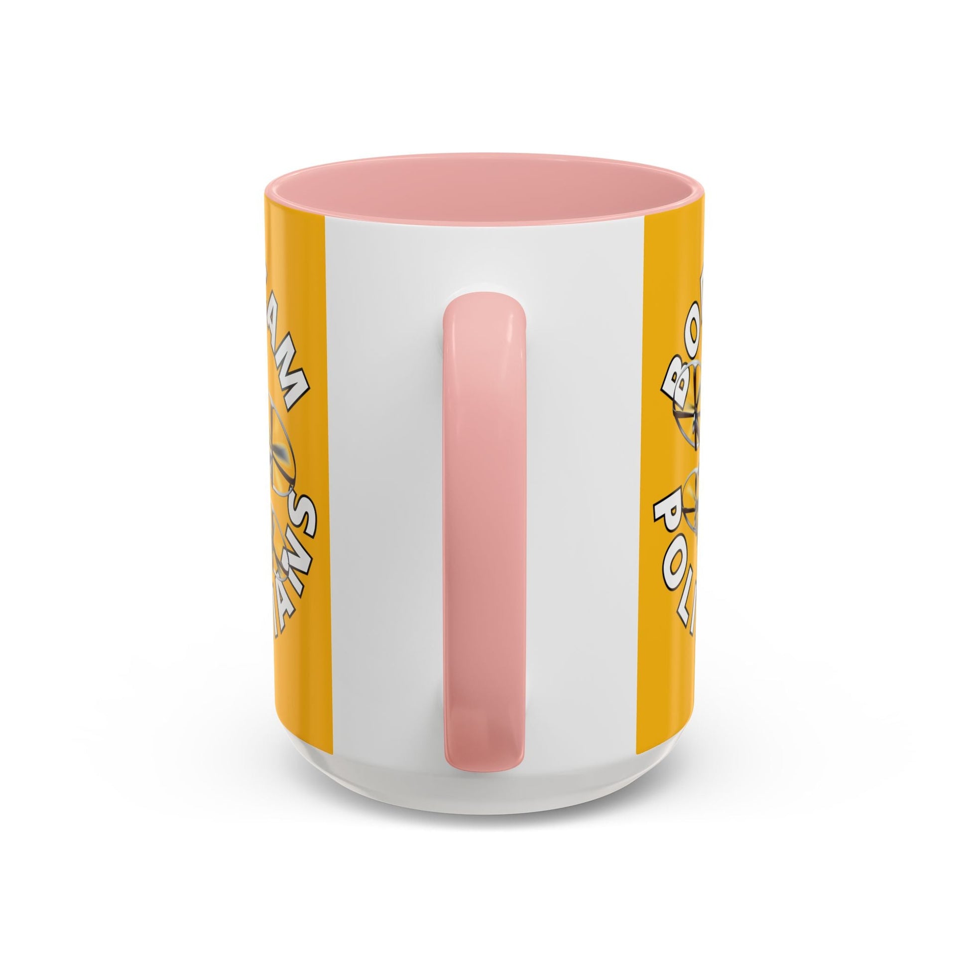 Bodycam the Politicians Drone Yellow Accent Mug by cypherpunkgear.com – cypherpunkgear.com | Cypherpunk Merch