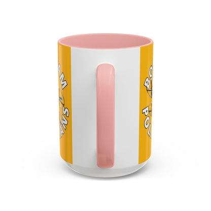 Bodycam the Politicians Drone Yellow Accent Mug by cypherpunkgear.com – cypherpunkgear.com | Cypherpunk Merch
