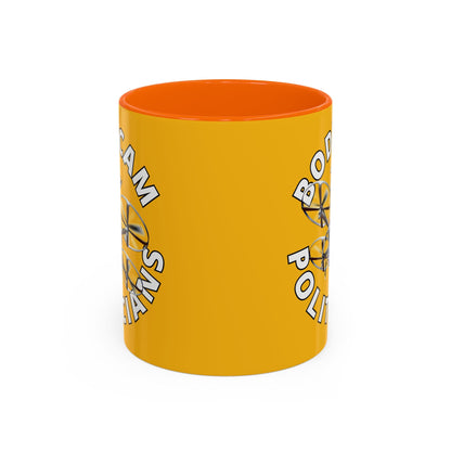 Bodycam the Politicians Drone Yellow Accent Mug by cypherpunkgear.com – cypherpunkgear.com | Cypherpunk Merch