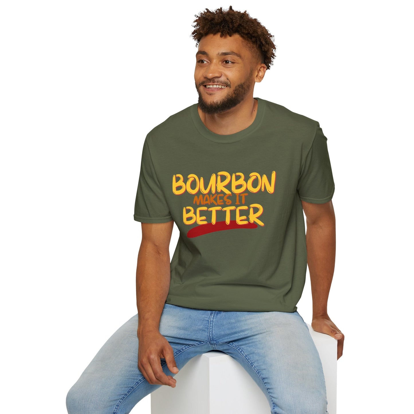 Bourbon makes it better DKcolors Unisex T-Shirt by cypherpunkgear – cypherpunkgear.com | Cypherpunk Merch