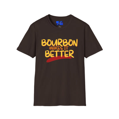Bourbon makes it better DKcolors Unisex T-Shirt by cypherpunkgear – cypherpunkgear.com | Cypherpunk Merch