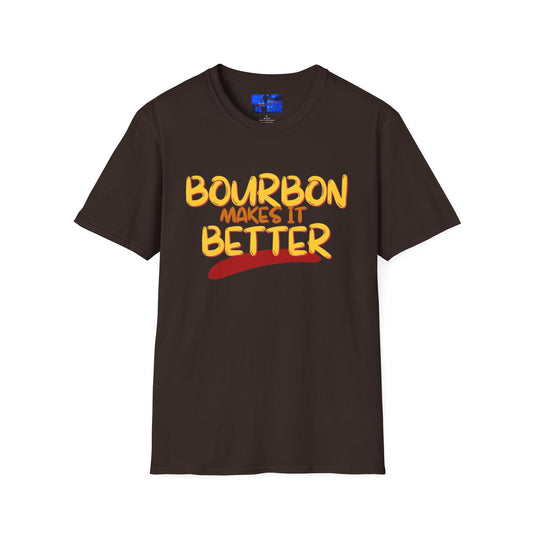 Bourbon makes it better DKcolors Unisex T-Shirt by cypherpunkgear – cypherpunkgear.com | Cypherpunk Merch