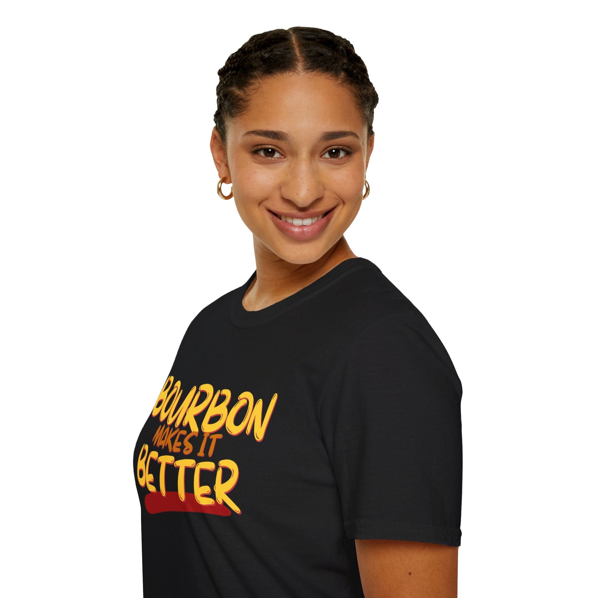 Bourbon makes it better DKcolors Unisex T-Shirt by cypherpunkgear – cypherpunkgear.com | Cypherpunk Merch