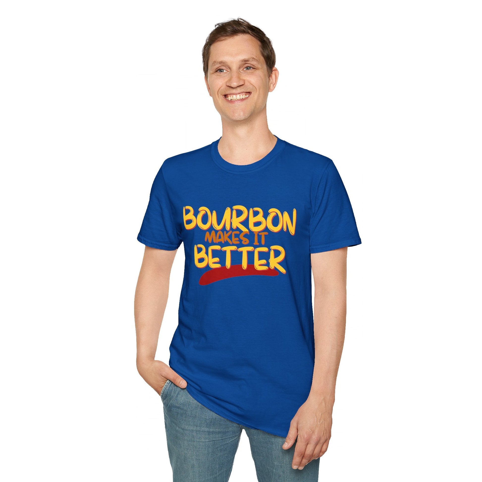 Bourbon makes it better DKcolors Unisex T-Shirt by cypherpunkgear – cypherpunkgear.com | Cypherpunk Merch