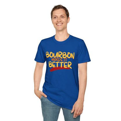 Bourbon makes it better DKcolors Unisex T-Shirt by cypherpunkgear – cypherpunkgear.com | Cypherpunk Merch