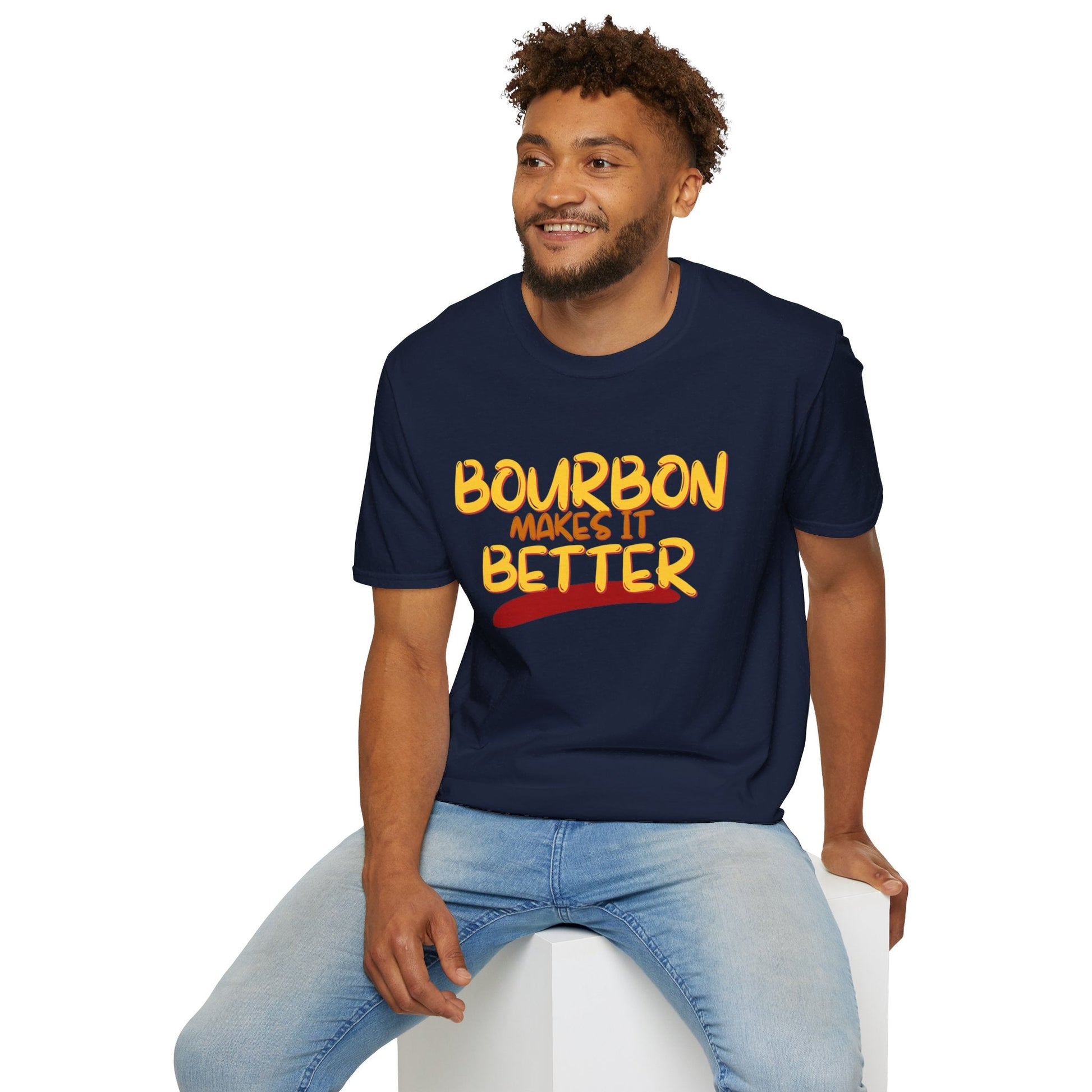 Bourbon makes it better DKcolors Unisex T-Shirt by cypherpunkgear – cypherpunkgear.com | Cypherpunk Merch